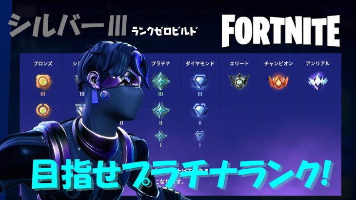 【フォートナイト/Fortnite】下手くそな私がソロデュオゼロビルドでプラチナ目指す！【S0】【第6回】