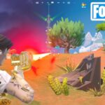 トライビーム レーザーライフルで敵にダメージを与える【フォートナイト Fortnite ウィーク4】