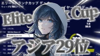 デュオエリート＋ランクカップアジア29位！！【FORTNITE/フォートナイト】