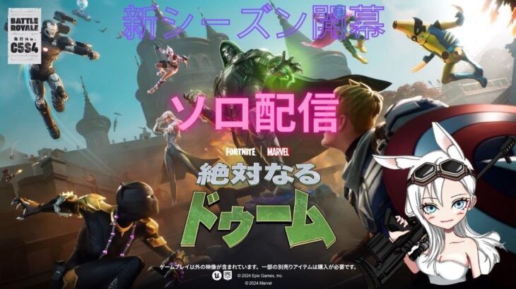 【Fortnite ソロ配信】新シーズン開幕　ランクに挑戦その２　#フォートナイト #fortnite #参加型 #配信 #ゲーム実況　#fortnitec5s4　#fortniteランク