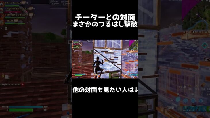 大会でチーターと遭遇…😈😈😈 #フォートナイト #fortnite #アンリアル