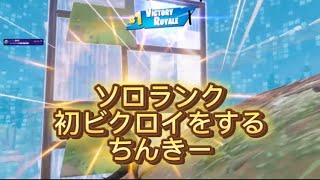 初めてのソロランクビクロイ！【フォートナイト/Fortnite】