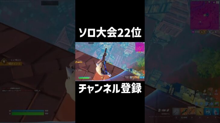 ソロ大会22位【FORTNITE/フォートナイト】