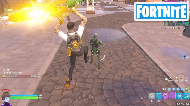 チェンソーのジャンプ攻撃を敵に命中させる【フォートナイト Fortnite ナイトメア6】