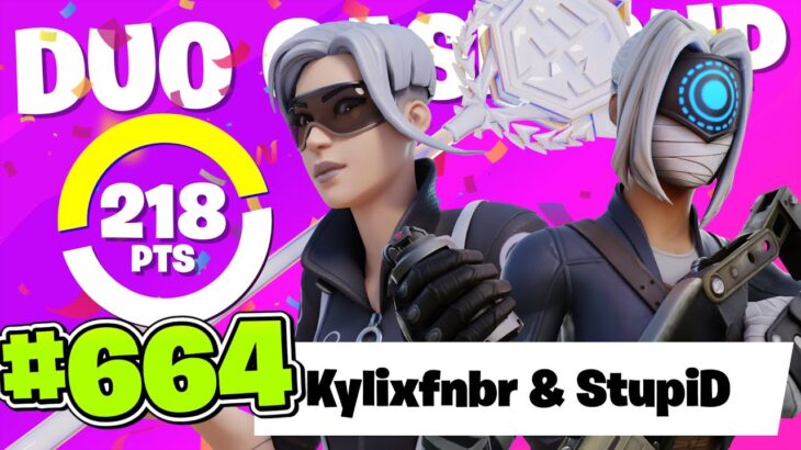 友達とデュオキャッシュカップ予選６６４位で無双！！【フォートナイト/Fortnite】