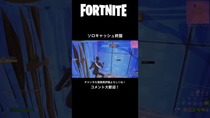 【Fortnite】ソロキャッシュ　終盤【フォートナイト】　#Fortnite