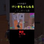 ソロ大会でけいきちゃんねるしてしまった　【フォートナイト】#shorts #フォートナイト #けいきちゃんねる