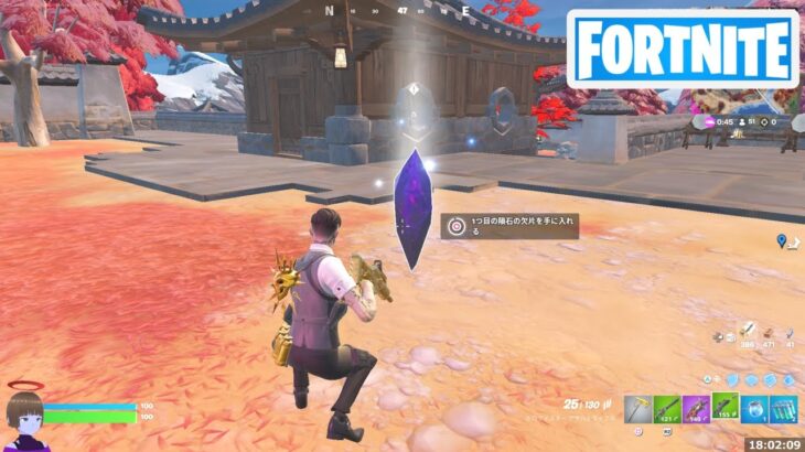 1つ目の隕石の欠片を収集する【フォートナイト Fortnite 可能性の欠片】