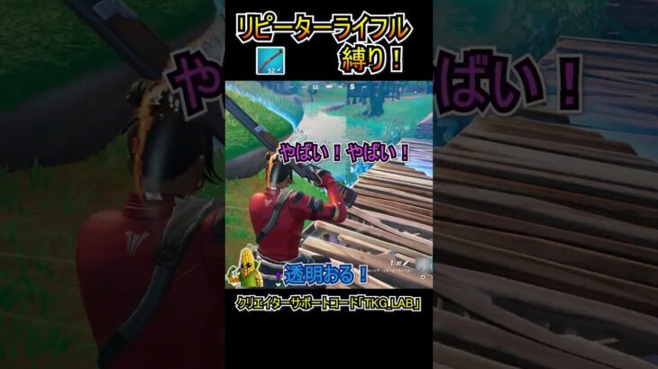 【縛り】「エクスプローシブ・リピーターライフル」だけでビクロイを目指せ！！【フォートナイト/Fortnite】#shorts