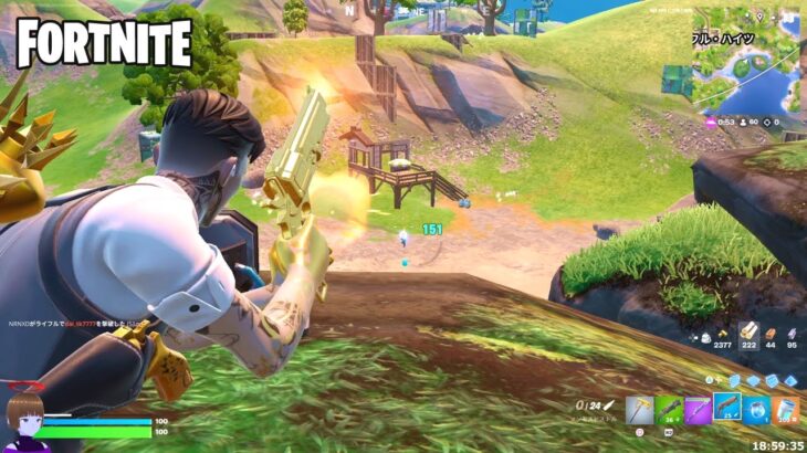 ピストルでプレイヤーにヘッドショットを決める【フォートナイト Fortnite カウボーイビバップ】