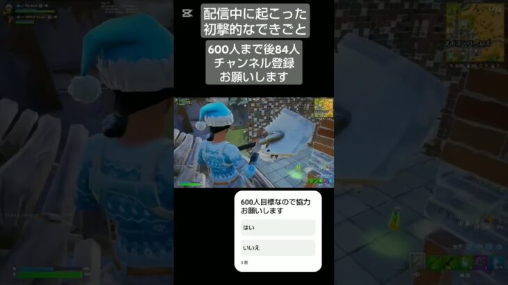 配信中に起きた面白すぎる出来事 [フォートナイト/Fortnite]